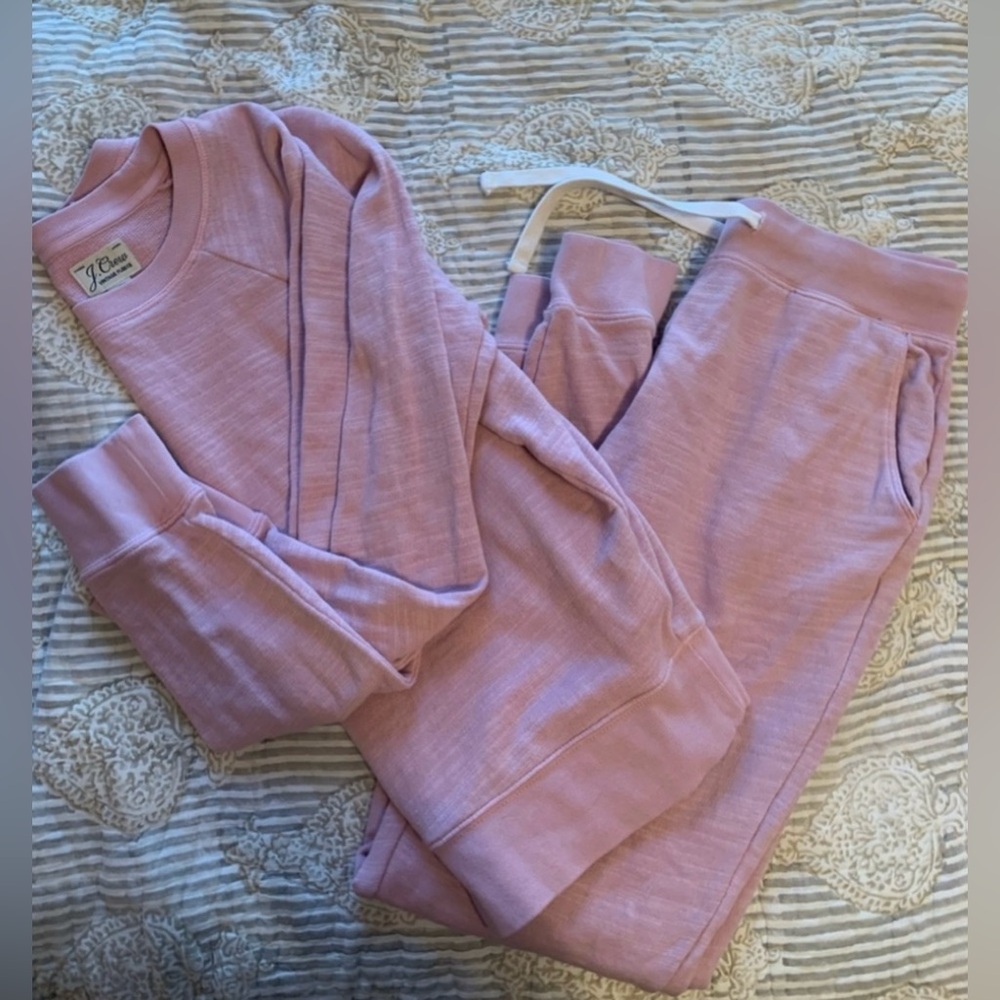 J. Crew Pink Sweatshirt & Hoodie Set
